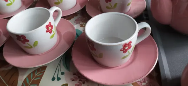 Juego de té/café 6 tazas y platos