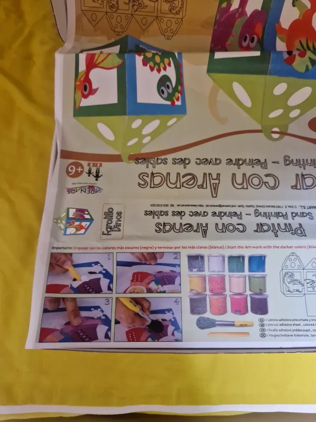 Juego Arenas Colores + Pincel