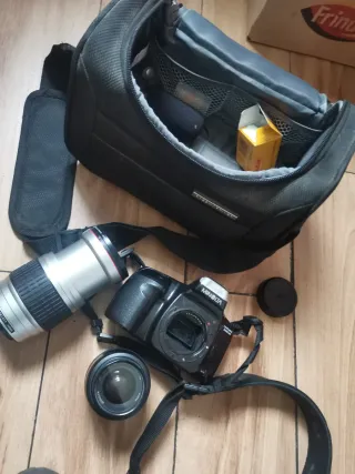 Cámara Minolta X300s + Lente + Bolso