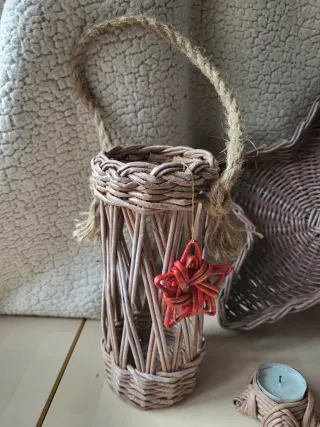 Cesta stella, portacandele e cavalluccio