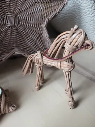 Cesta stella, portacandele e cavalluccio