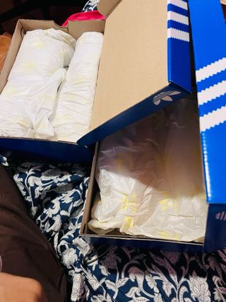 Zapatillas Adidas Samba Blancas y Plateadas