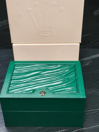 Caja Reloj Rolex Oyster Verde, impecable