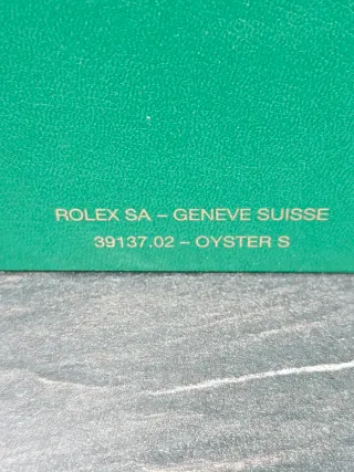 Caja Reloj Rolex Oyster Verde, impecable