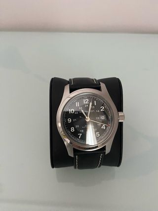 Reloj Hamilton Negro y Plateado Automático