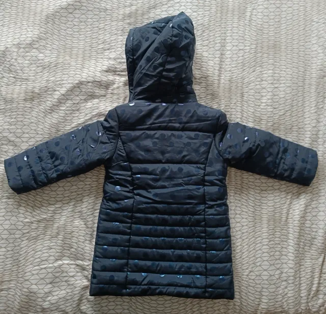 Abrigo Tuc Tuc niña azul estampado