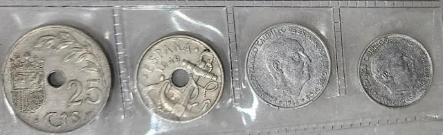 Lote monedas Franco con funda