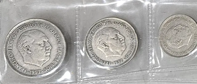 Lote monedas Franco con funda