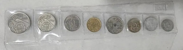 Lote monedas Franco con funda