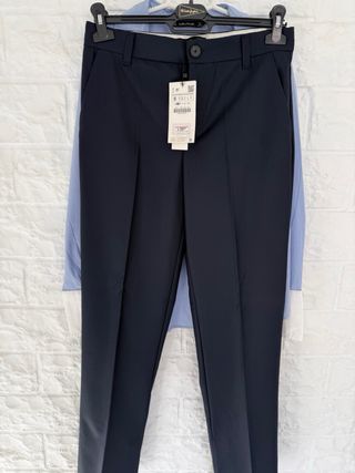 Pantalón de vestir Zara /Azul oscuro