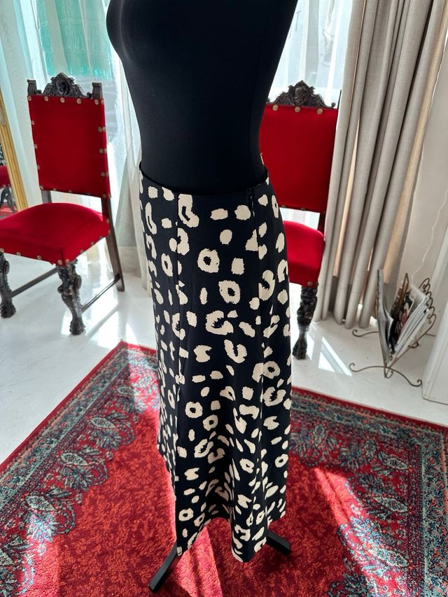Falda larga estampado animal print