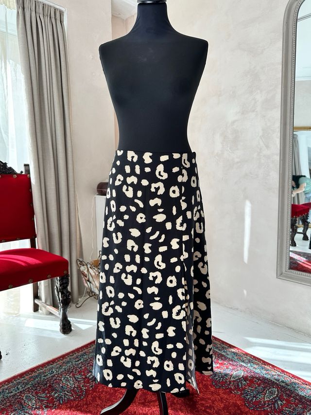 Falda larga estampado animal print