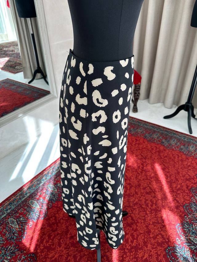 Falda larga estampado animal print