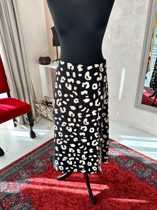 Falda larga estampado animal print