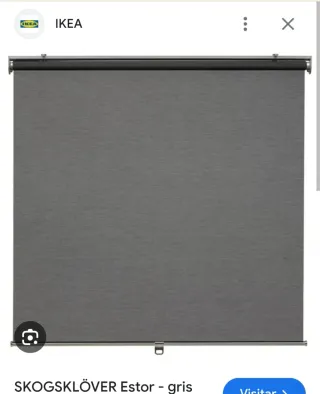 Estor enrollable gris IKEA