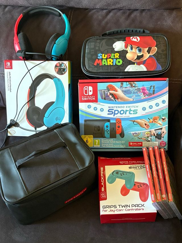 Nintendo Switch + Juegos + Accesorios
