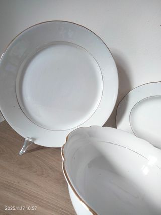 Piatti e ciotola Ginori /Laveno porcellana
