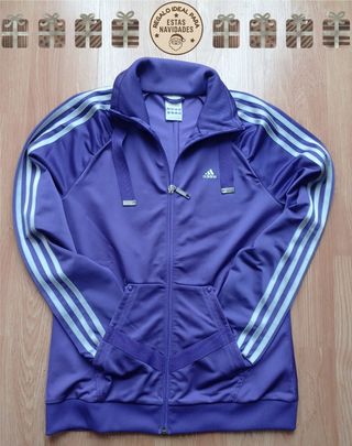 Chaqueta deportiva Adidas morada Talla 38 (M)