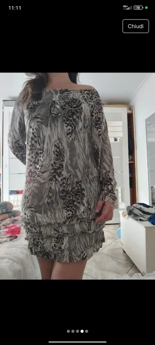 Maglia lunga donna fantasia