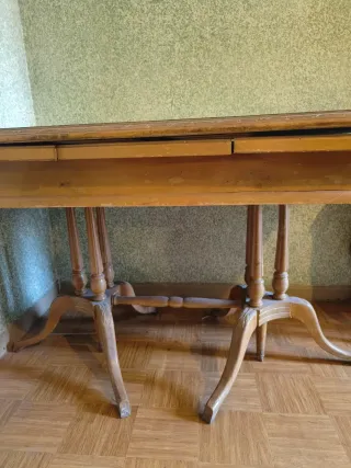 Mueble vitrina vintage, mesa y aparador con espejo