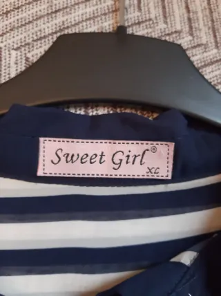 Camisa de rayas semitransparente