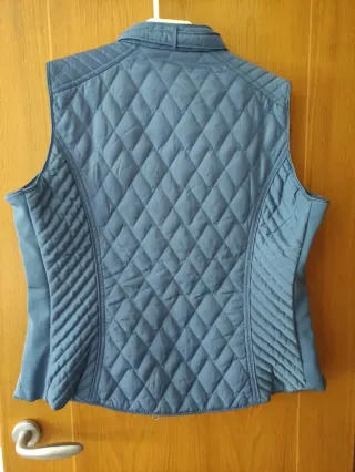 Chaleco acolchado mujer azul