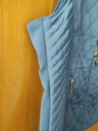 Chaleco acolchado mujer azul