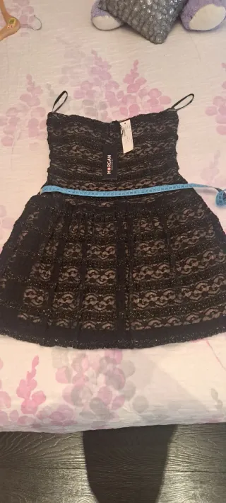 Vestido cóctel/fiesta Morgan negro.