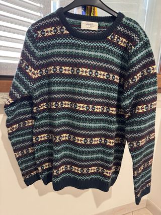 Maglione Pull&Bear fantasia geometrica taglia M