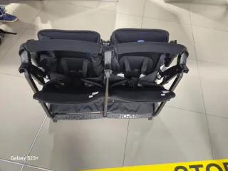 Carrito de paseo doble negro