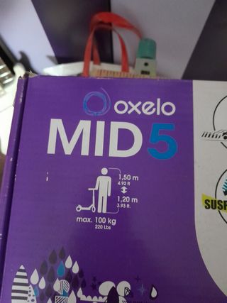 Patinete morado con freno