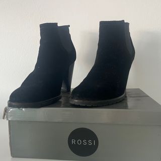 Botines Mango Talla 38 Negro