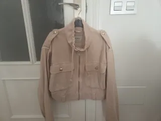 Chaqueta vaquera Pull&Bear rosa palo Talla S