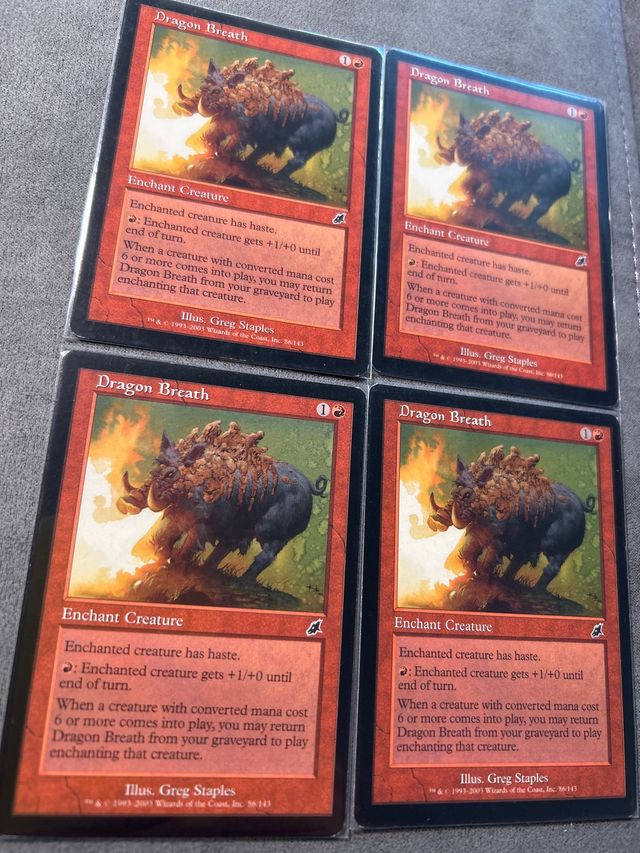 4 Cartas Magic Dragon Breath