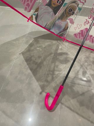 Paraguas Transparente Barbie Niña