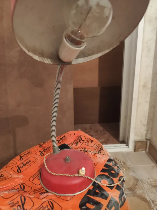 Flexo vintage rojo y naranja