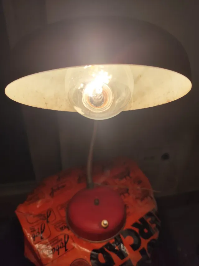 Flexo vintage rojo y naranja