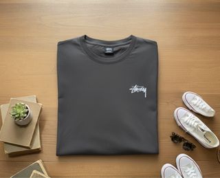 Camiseta Stussy Gris Nueva a Estrenar