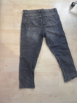 Pantalón vaquero Bershka negro/gris Talla 46