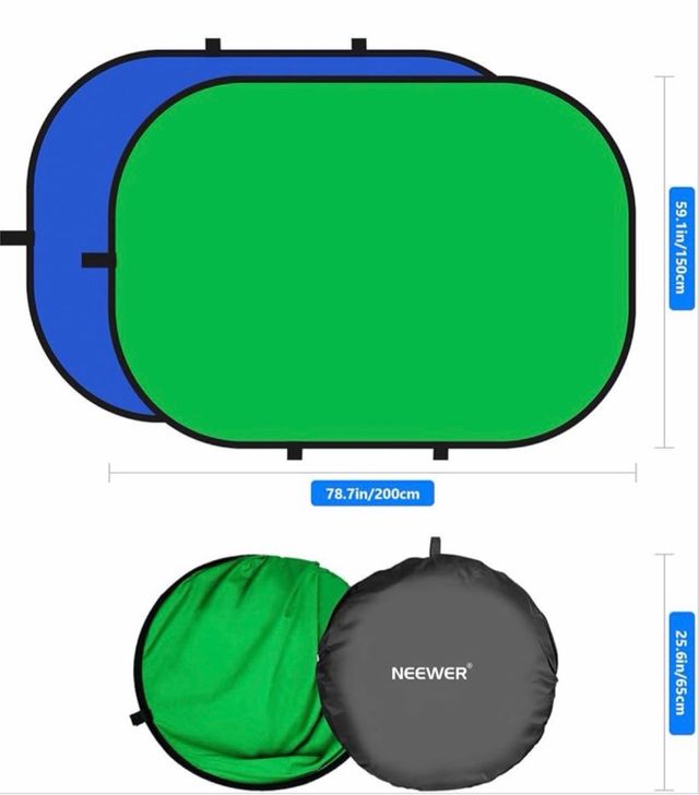 Fondo Chromakey Verde/Azul Plegable Neewer