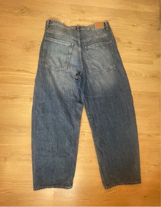 Pantalón Zara Baggy Barrel Tiro Alto T.42