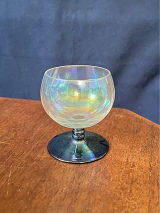 Bicchieri Cognac Vetro Cristallo Iridescente