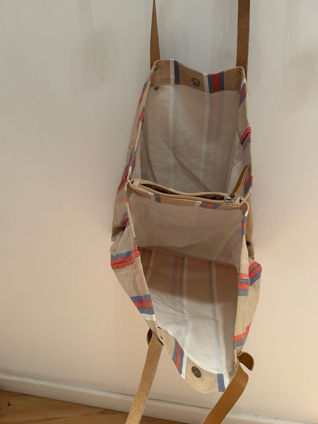 Bolso grande El Corte Inglés rayas