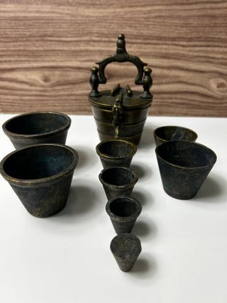 Ponderales de bronce o pesas de Nuremberg S.XIX