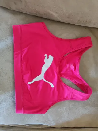 Sujetador deportivo Puma rosa
