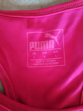 Sujetador deportivo Puma rosa