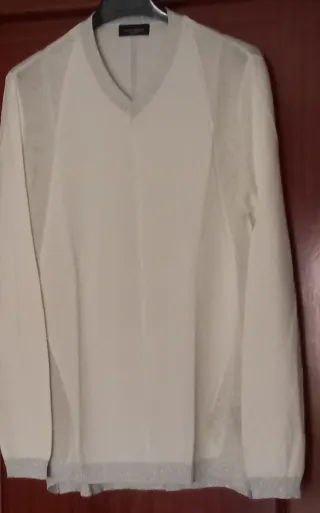 Jersey blanco/marfil precioso nuevo