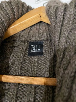 Chaquetón de punto Pedro del Hierro Marrón