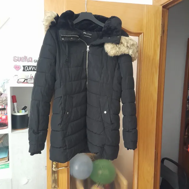 Chaqueta acolchada negra Zara