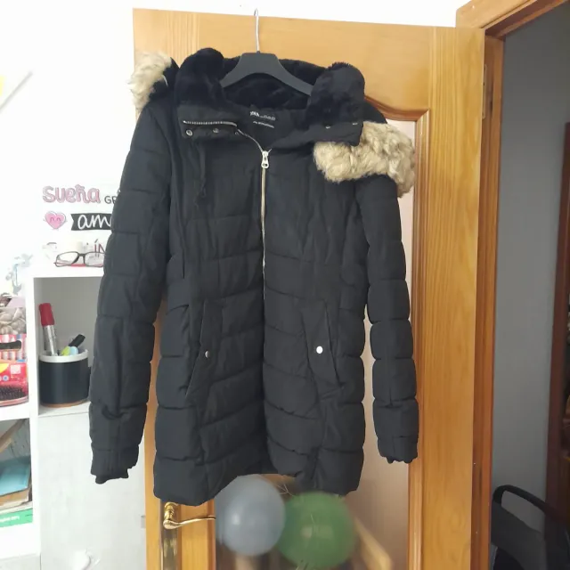 Chaqueta acolchada negra Zara